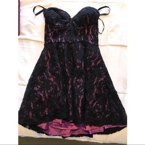 Black and Purple Dress